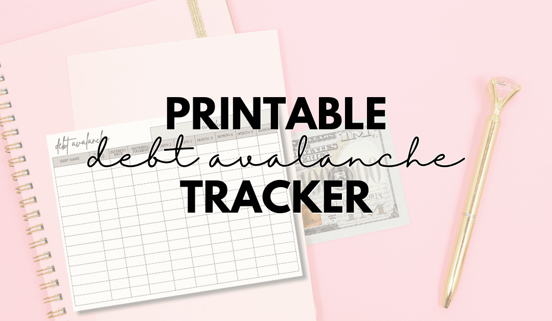 Debt Avalanche Tracker Printable