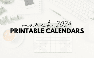 Calendars Archives » Paper Dream Printables