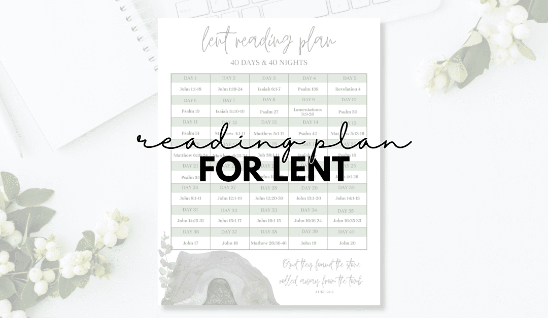 Lent Bible Reading Plan